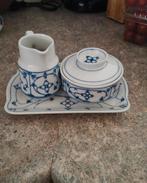 Blauw Saksisch roomstelletje, Antiek en Kunst, Ophalen of Verzenden
