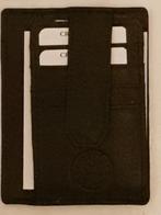 Leer lederen kaart credit card hoesje, Sieraden, Tassen en Uiterlijk, Portemonnees, Ophalen of Verzenden, Nieuw, Zwart, Leer