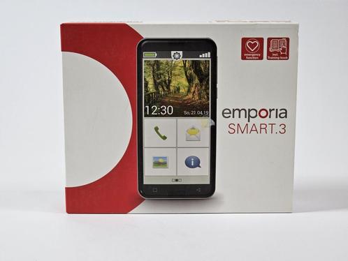 Emporia Smart 3 - 16GB - Zwart, Telecommunicatie, Mobiele telefoons | Overige merken, Zo goed als nieuw, Zonder abonnement, Zonder simlock