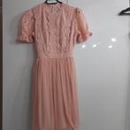 Prachtig jurkje met tule en kant roze feest feestdagen kerst, Ophalen of Verzenden, Zo goed als nieuw, Roze, Maat 34 (XS) of kleiner