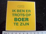 sticker cbtb logo ik ben er trots op boer te zijn, Verzenden, Zo goed als nieuw, Overige typen