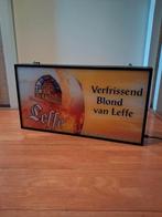 Mooie licht reclame van leffe bier, Verzamelen, Ophalen of Verzenden, Zo goed als nieuw, Reclamebord, Plaat of Schild, Overige merken