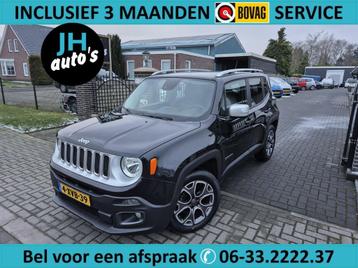 Jeep Renegade 1.4 MultiAir Limited LEDER/CRUISE/PANO/BEURT beschikbaar voor biedingen