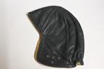 leren cap vlieger piloot motor antieke piloten helm brommer, Ophalen of Verzenden, Gebruikt, Overige typen