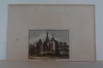 Baarn Handgekleurde Gravure Dorpsgezicht Kerk H. Spilman GM7, Antiek en Kunst, Kunst | Etsen en Gravures, Verzenden