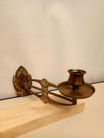 Antieke Messing Piano Kandelaar, Ophalen of Verzenden, Koper of Brons