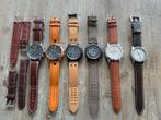 Horloges, honda, ferrari, IWC, Fossil, Sieraden, Tassen en Uiterlijk, Horloges | Heren, Overige merken, Leer, Staal, Polshorloge