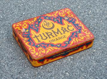 Vintage Turmac Orange Sigarettendoosje beschikbaar voor biedingen