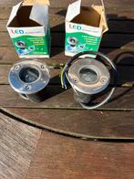 2x LED Inbouw Grondspots Buitenverlichting, Tuin en Terras, Gebruikt, Minder dan 50 watt, Ophalen of Verzenden, Netvoeding