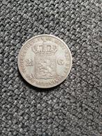 Zilveren 2½ Gulden munt uit 1866, zie omschrijving, Postzegels en Munten, Munten | Nederland, Ophalen of Verzenden, 2½ gulden