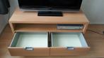 IKEA Besta TV-kast op wielen (diep model) in beuken, 2 laden, Huis en Inrichting, Ophalen, Gebruikt, 100 tot 150 cm, Tijdloos