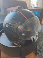 Scooter helm maat XL zwart met oranje strepen, Ophalen of Verzenden, Zo goed als nieuw, Extra large of groter