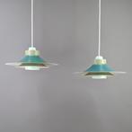 Set Horn lampen - Deens design hanglampen in groen, Ophalen of Verzenden, Zo goed als nieuw, Metaal, Deens design