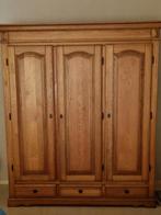 Massief houten kledingkast 3 deurs leg/hang, Huis en Inrichting, Kasten | Kledingkasten, Ophalen, Gebruikt, 200 cm of meer, 150 tot 200 cm