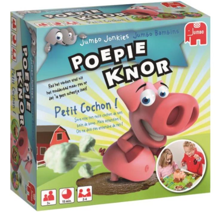 Jumbo Poepie Knor - Kinderspel, Hobby en Vrije tijd, Gezelschapsspellen | Bordspellen, Ophalen of Verzenden