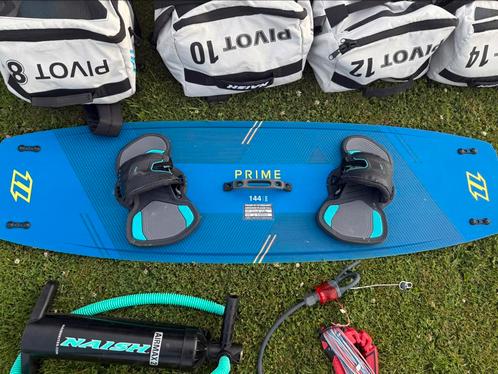 Complete Kitesurf Set – Naish Pivot 4x + North Prime 144 |, Watersport en Boten, Kitesurfen, Zo goed als nieuw, Twintip, Ophalen
