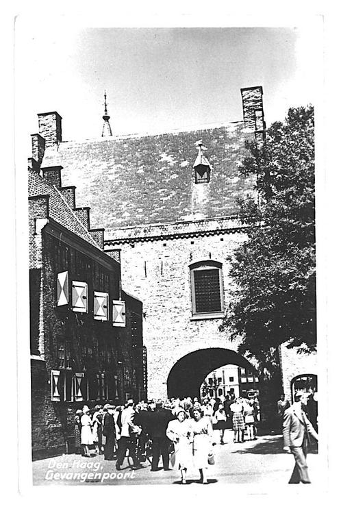 901712	Den Haag	gevangenpoort	1949	Gelopen met postzegel, Verzamelen, Ansichtkaarten | Nederland, Gelopen, Zuid-Holland, 1940 tot 1960