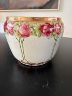 Bloempot  met rozen societe ceramique, Ophalen of Verzenden