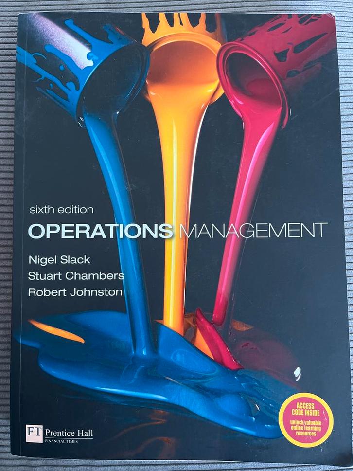 Operations Management - Nigel Slack (6e editie), Boeken, Studieboeken en Cursussen, Gelezen, HBO, Beta, Ophalen of Verzenden