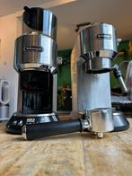 DeLonghi Dedica Pistonmachine Zilver met alle accessoires, Witgoed en Apparatuur, Ophalen, Espresso apparaat, Koffiebonen, Zo goed als nieuw