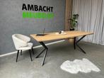 MASSIEF Eiken Eettafel Tafel ELKE AFMETING LEVERBAAR ACTIE, Ophalen of Verzenden, Nieuw, Eikenhout