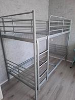 Ikea stapelbed grijs en stevig, Huis en Inrichting, Slaapkamer | Stapelbedden en Hoogslapers, Ophalen, Gebruikt, 90 cm, 160 tot 180 cm