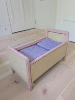 Lief vintage /brocante houten poppenbedje, Ophalen, Gebruikt, Babypop
