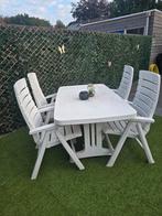 Tuinset 4 stoelen en tafel, Tuin en Terras, Tuinsets en Loungesets, Ophalen, Gebruikt