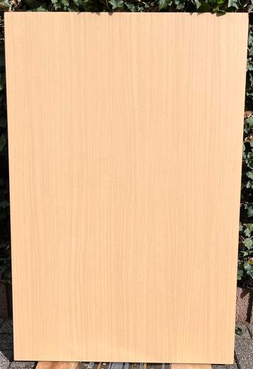 Bureaublad met beuken houtnerf look 80x120x2,3 beschikbaar voor biedingen