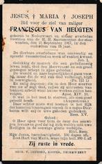 Heugten Franciscus 1917 Nederweert 65 jaar, Ophalen of Verzenden, Bidprentje