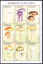 Dominica 1998 pf mi 2477 -  2485 kleinbogen paddestoelen, Verzenden, Postfris, Dier of Natuur