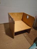 Montessori Kubus Stoel - Van Dijk Toys houten hout 38 cm, Kinderen en Baby's, Ophalen of Verzenden, Gebruikt, Overige typen