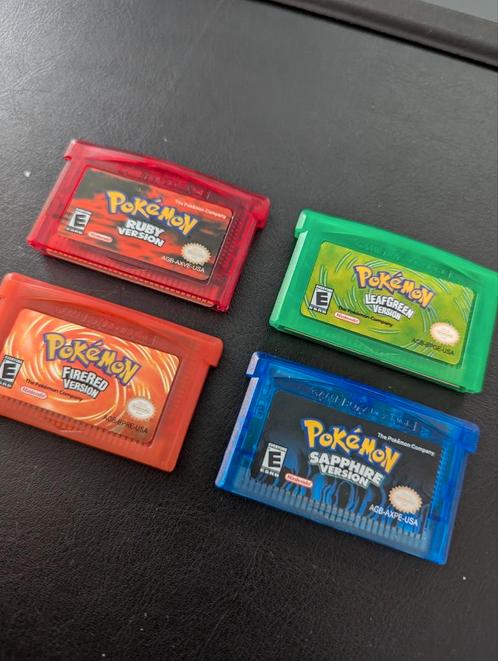 Pokemon games Gameboy advance. Ruby, Sapphire, firered, Spelcomputers en Games, Games | Nintendo Game Boy, Zo goed als nieuw, Avontuur en Actie
