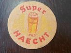 Super Haecht pils Bierviltje jaren 50., Ophalen of Verzenden, Gebruikt, Viltje(s), Overige merken