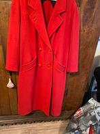 Rode wollen mantel, maat 44, Kleding | Dames, Ophalen of Verzenden, Zo goed als nieuw, Maat 42/44 (L), Rood