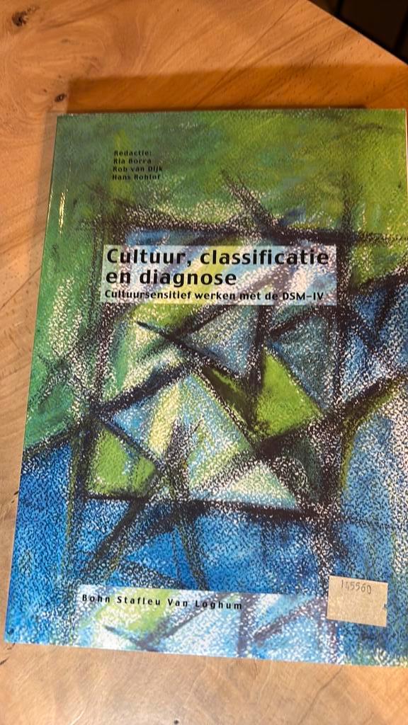 Cultuur, classificatie en diagnose, Boeken, Psychologie, Zo goed als nieuw, Ophalen of Verzenden