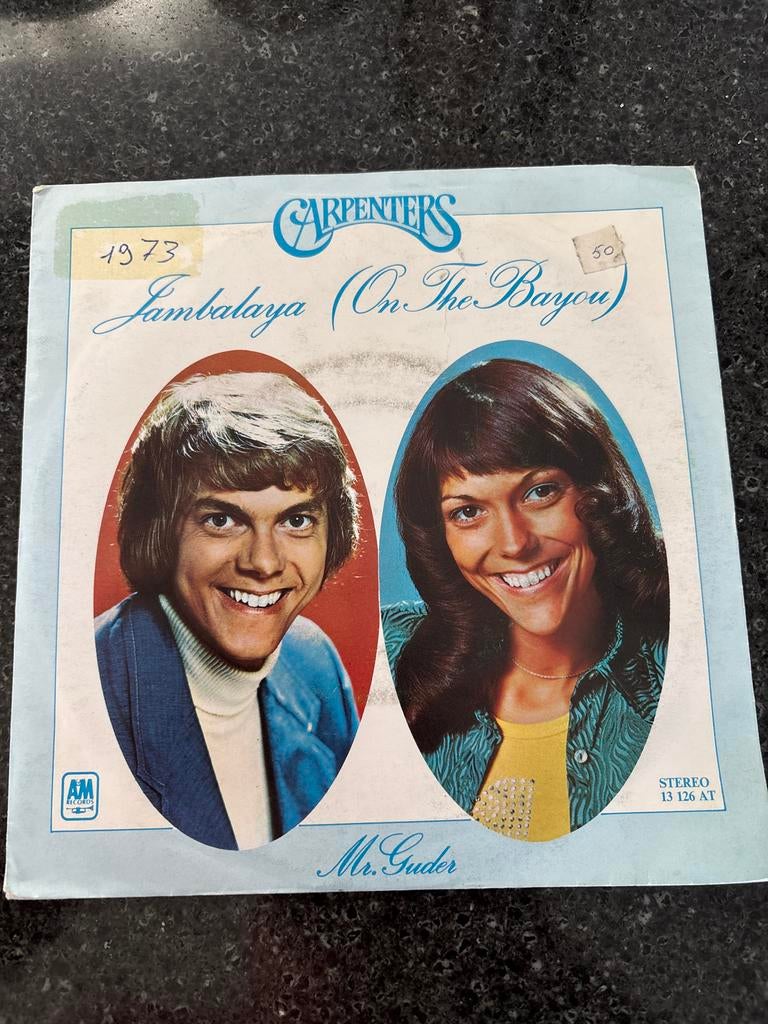 Carpenters - Jambalaya (On The Bayou) Single, Cd's en Dvd's, Vinyl Singles, Gebruikt, 7 inch, Single, Ophalen of Verzenden