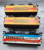 3 Fleischmann wagens, Fleischmann opdruk, Hobby en Vrije tijd, Modeltreinen | H0, Gebruikt, Gelijkstroom, Fleischmann, Wagon