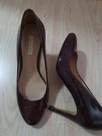 Massimo Dutti leren pumps bruin maat 37/38, Pumps, Ophalen of Verzenden, Gedragen, Bruin