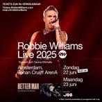 1 ticket Robbie Williams 22/6 vak 128/rij7/62, Tickets en Kaartjes, Eén persoon, Juni
