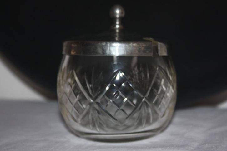 Oud glazen jampotje, Antiek en Kunst, Antiek | Servies los, Ophalen of Verzenden