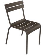 2 Fermob Luxembourg Stoelen - Donkerbruin, Ophalen, Gebruikt, Metaal, Stapelbaar