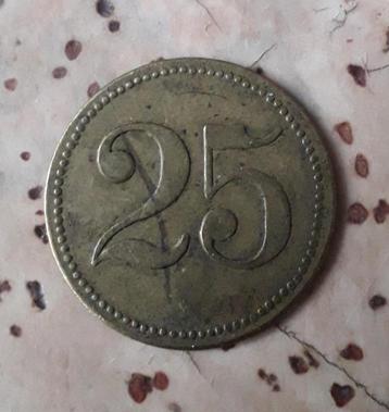 oude munt gevangenisgeld instellingsgeld instellingsmunt 25 beschikbaar voor biedingen