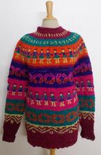 Handmade mooie fleurige Peru/Inca/folklore trui! M, Maat 38/40 (M), Zo goed als nieuw, Verzenden, Overige kleuren