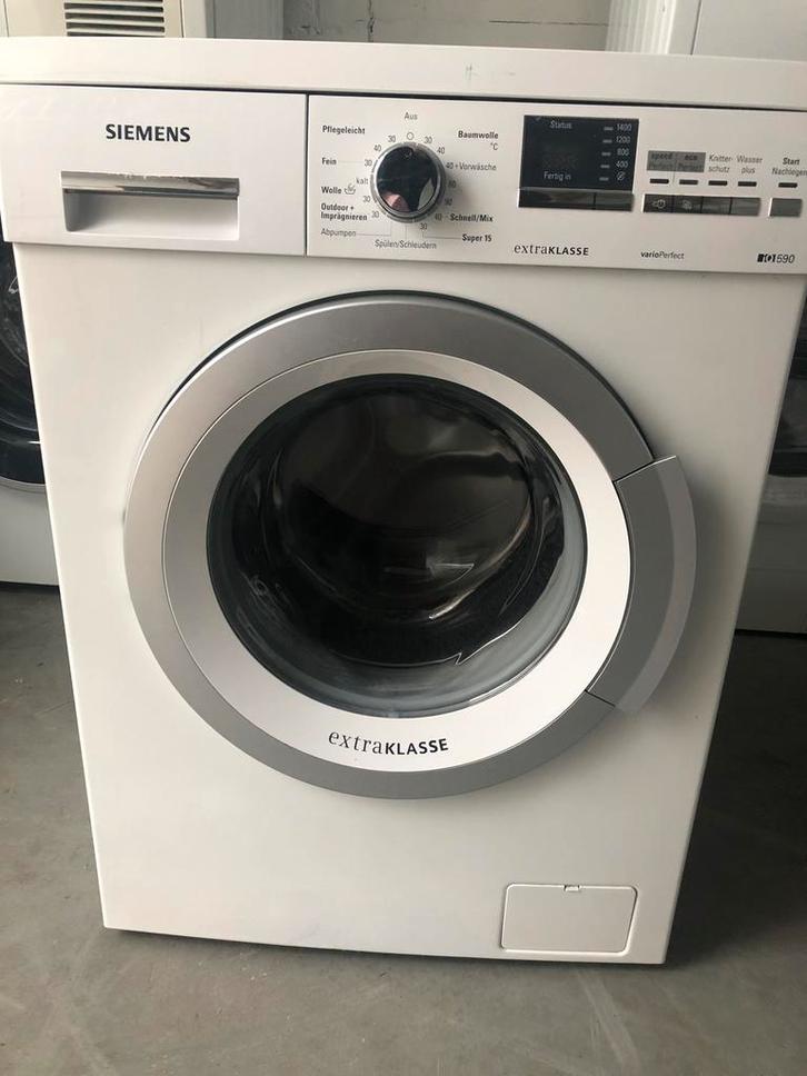 €199 A+++ 7kg wasmachine Siemens iQ590 MET GARANTIE OPHALEN, Witgoed en Apparatuur, Wasmachines, Zo goed als nieuw, 6 tot 8 kg