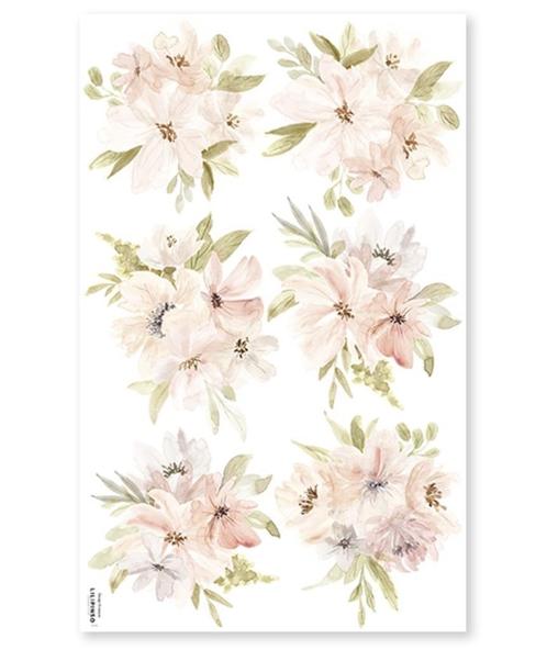 Muursticker Sticker Aquarel Bloemen Boeketten Lilipinso, Kinderen en Baby's, Kinderkamer | Inrichting en Decoratie, Nieuw, Wanddecoratie
