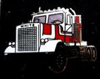 White truck pin- rood wit emaille, Verzamelen, Speldjes, Pins en Buttons, Nieuw, Transport, Speldje of Pin, Verzenden