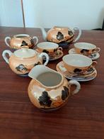 Antiek Japans theeservies van glansglazuur / porselein, Antiek en Kunst, Ophalen of Verzenden