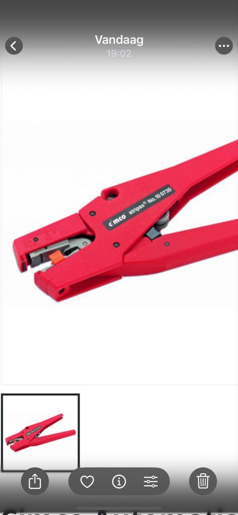 Automatische Striptang, Doe-het-zelf en Verbouw, Gereedschap | Handgereedschap, Nieuw, Ophalen of Verzenden