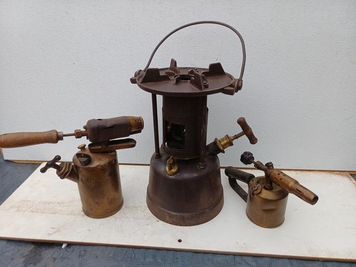 Vintage Smeltbrander Max Sievert + Verfbranders, Antiek en Kunst, Antiek | Gereedschap en Instrumenten, Ophalen